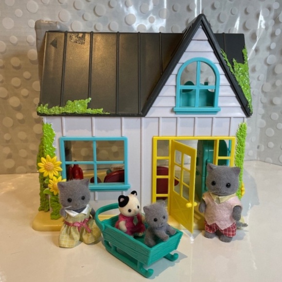 Honey Bee Acres 🌻Sunflower Country Cottage with 🐱Calico Critters - Picture 1 of 14